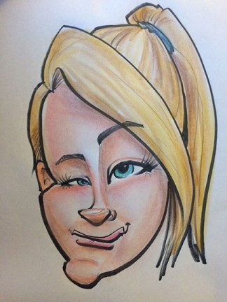 Party Caricature Artist Ariana