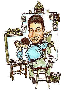 Illustration Caricature Artist Aron