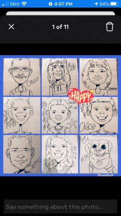 Portland Party Caricatures