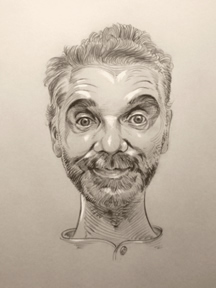 Self Portrait, David F: Caricature Artist Atlantic City NJ New  Jersey