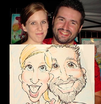 Kearney Party Caricatures