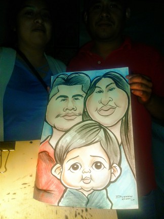 Riverside Party Caricatures
