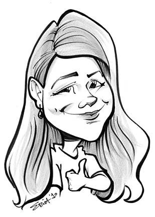 Illustration Caricature Artist Erica