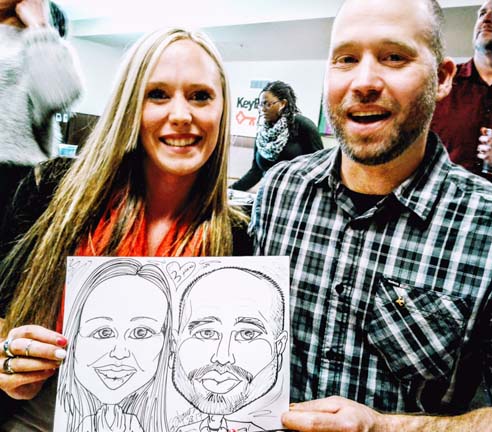 Eugene Party Caricatures