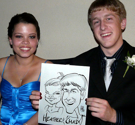 Los Angeles Party Caricatures