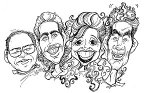 Cleveland Party Caricatures