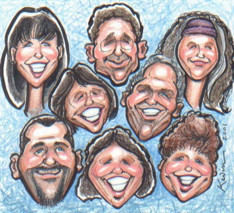 Austin Party Caricatures