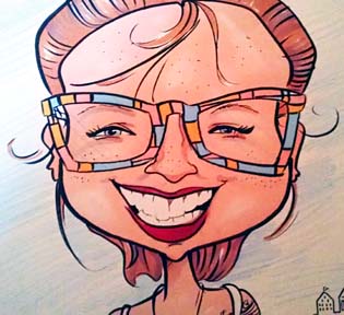 Party Caricature Artist Kimberly 