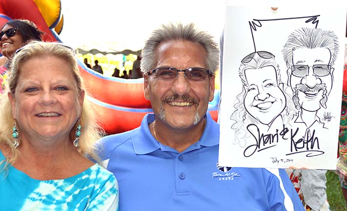 Indianapolis Party Caricatures
