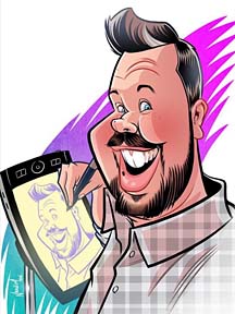 Party Caricature Artist Nolan