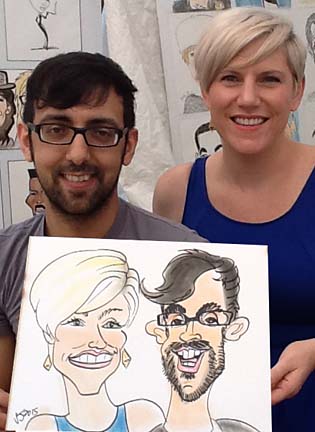 Augusta Party Caricatures