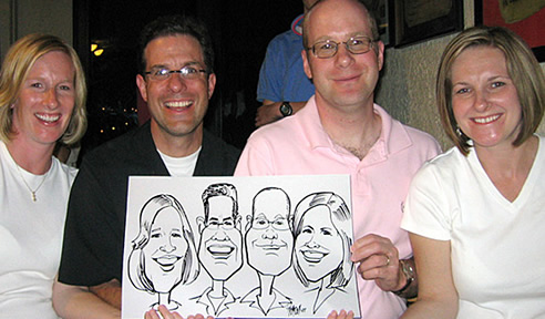 Indianapolis Party Caricatures