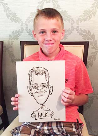 Detroit Party Caricatures