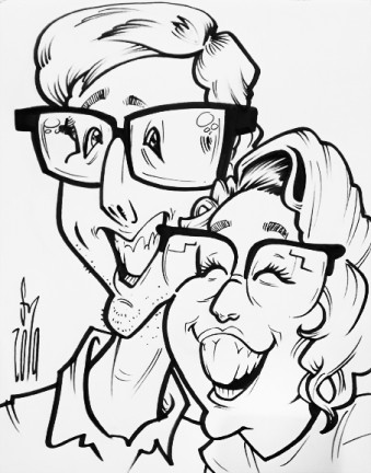 Canton Party Caricatures