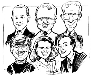 Clarksburg Party Caricatures