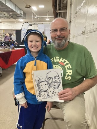 Cedar Rapids Party Caricatures